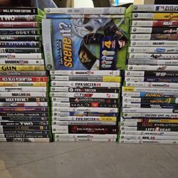 Lot Of 66 Used Xbox 360 Games