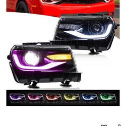 VLAND Headlights Chevy Camaro 5th Gen  2014-2015, Headlamp Assembly