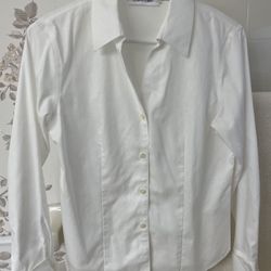 Women’s Pin Point Oxford Blouse - By Calvin Klein