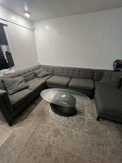 Couch (grey) living room