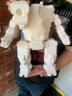 Giant Unpainted 3D Printed BattleTech/MechWarrior Hunchback Medium BattleMech With AC/20