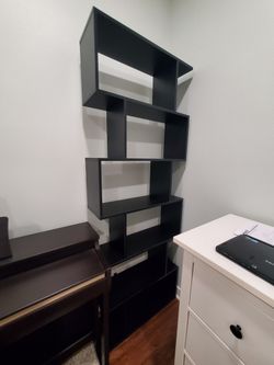 Modern Black Bookcase