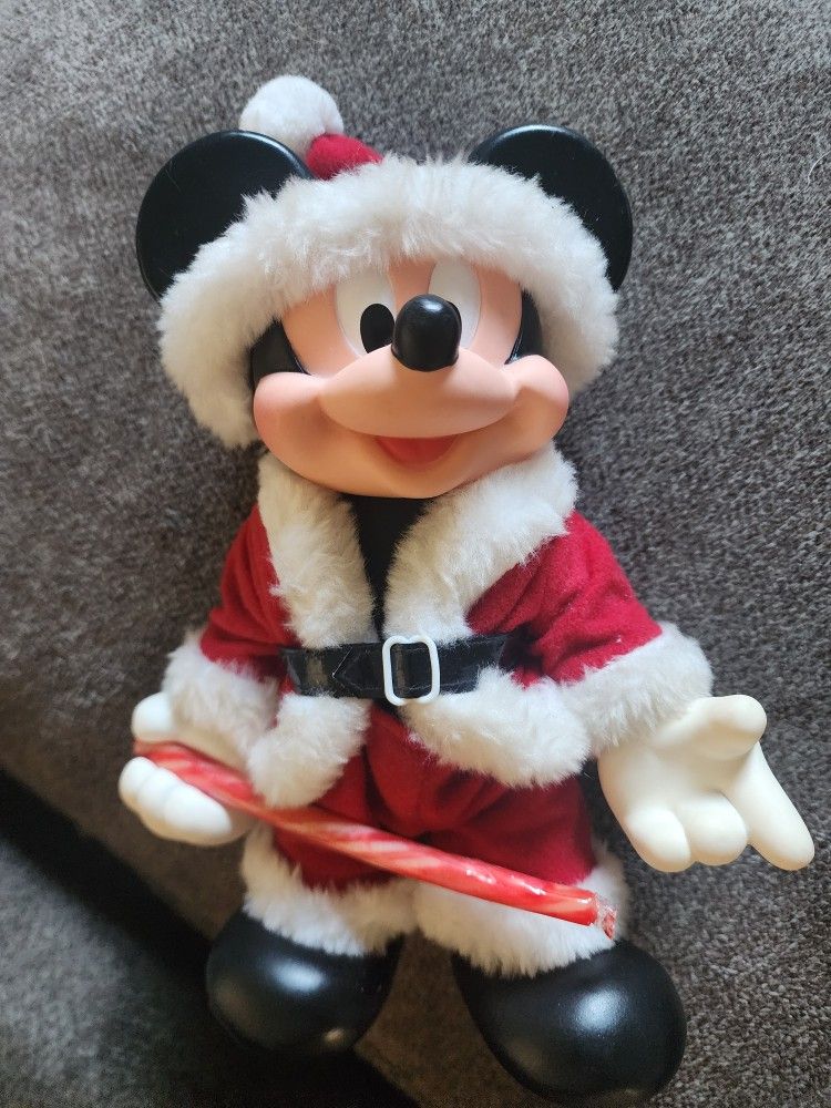 10 Inch Vintage Santa Mickey Mouse 