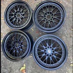 4 - 18x8.5 5x114.3 5x4.5 5x100 5x3.94  Wrx Crosstrek Infiniti G35 G37 Q50 Q60 350z Altima Civic Kia Accord Camry Wheels Rims !!!!
