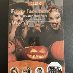 New! Halloween Gejrio Funny Face Paint Kit 15 Color Face Paint
