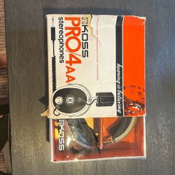 Vintage Koss PRO/4AA 1970s Stereo Headphones w/ Original Box 