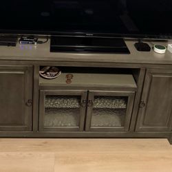 Gray Media Console