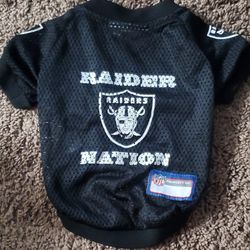 Raiders Football Jersey For Small Dogs