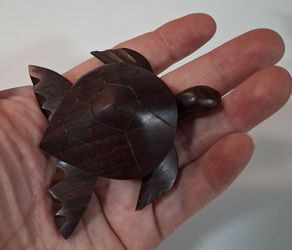 Vintage Wooden Sea Turtle