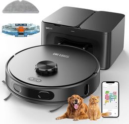 🔥 Brand New –Robot Vacuum & Mop Combo (Self-Emptying + LiDAR Smart Mapping)