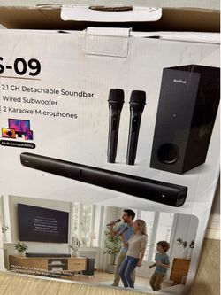 Sound bar and mics