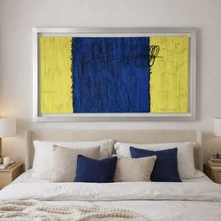 Large Abstract Painting – Modern Wall Art (Framed)