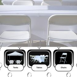 Tents, Tables, Chairs 
