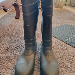 New Men's Tingley Pilot Black Steel Toe Rubber Knee Boots Size 12
