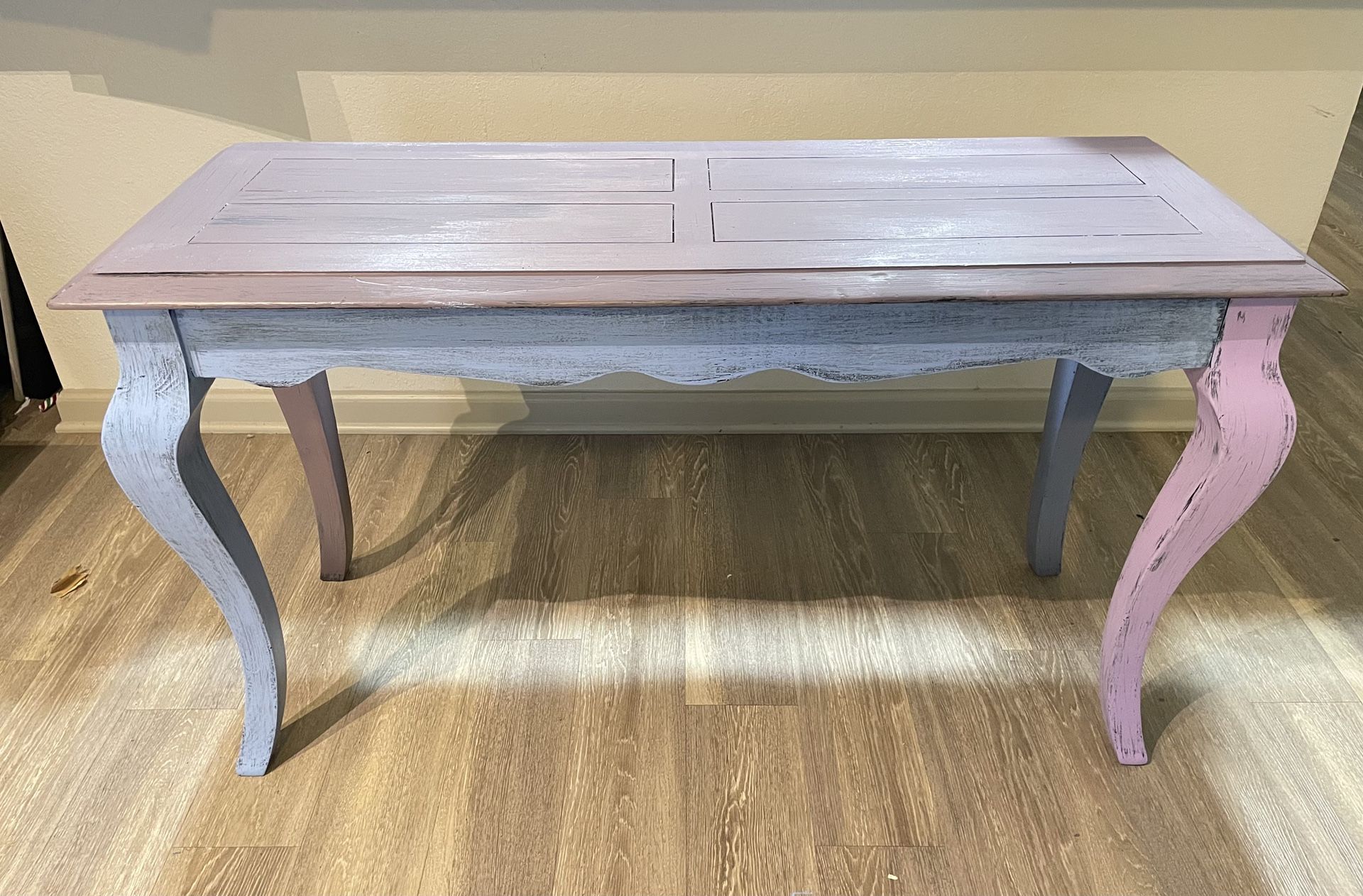 Boho Distressed Entry Way Table 