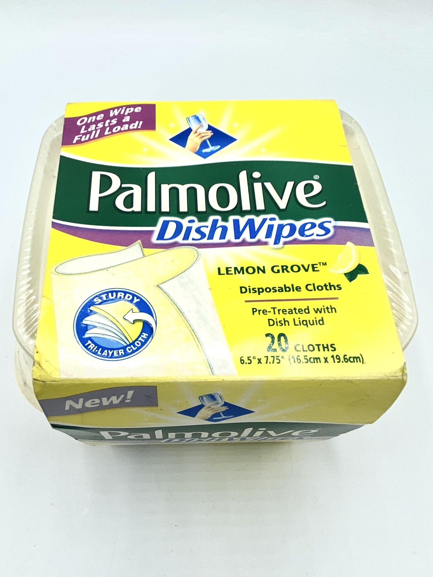 Palmolive Dish Wipes Lemon Grove Pretreated Disposable Cloths Discontinued 20 Ct