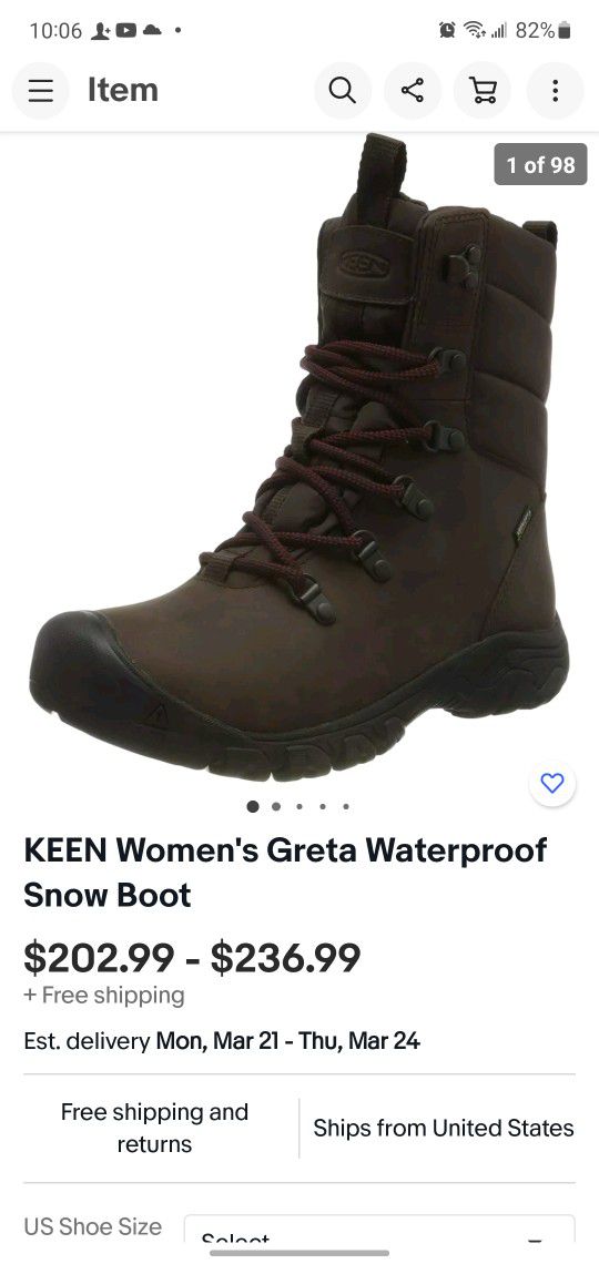 Keen Women Boots 9.5