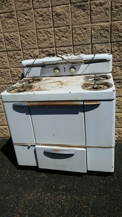 Vintage ceramic coated range Maytag