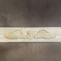 Wood Angel Plaque