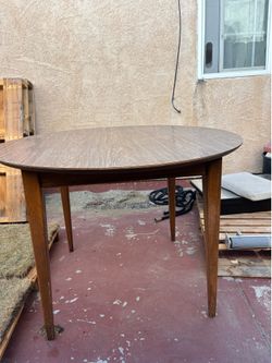 mid century table MCM extendable