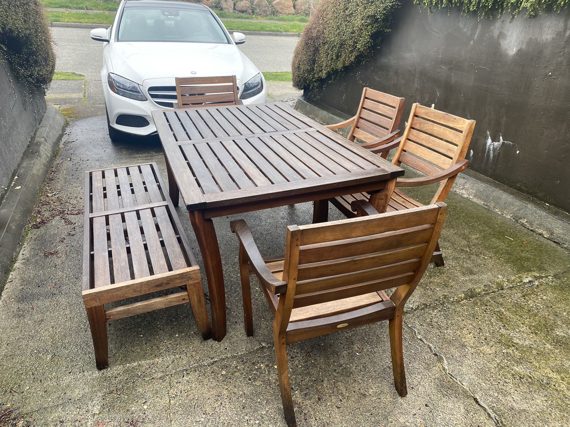 6pc Crate and Barrel Teak Outdoor Patio Furniture for Sale in Seattle ...