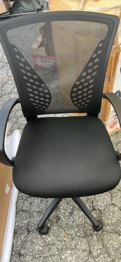 Office Chair, Ergonomic Height Adjustable with Butterfly Lumbar Office Chair, Swivel Chair with Padded Seat Cushion, Manager Chair, Height Adjustable,