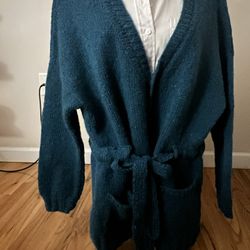 Handmade 100% Wool Cardigan. 