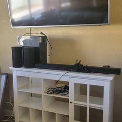 White TV Console