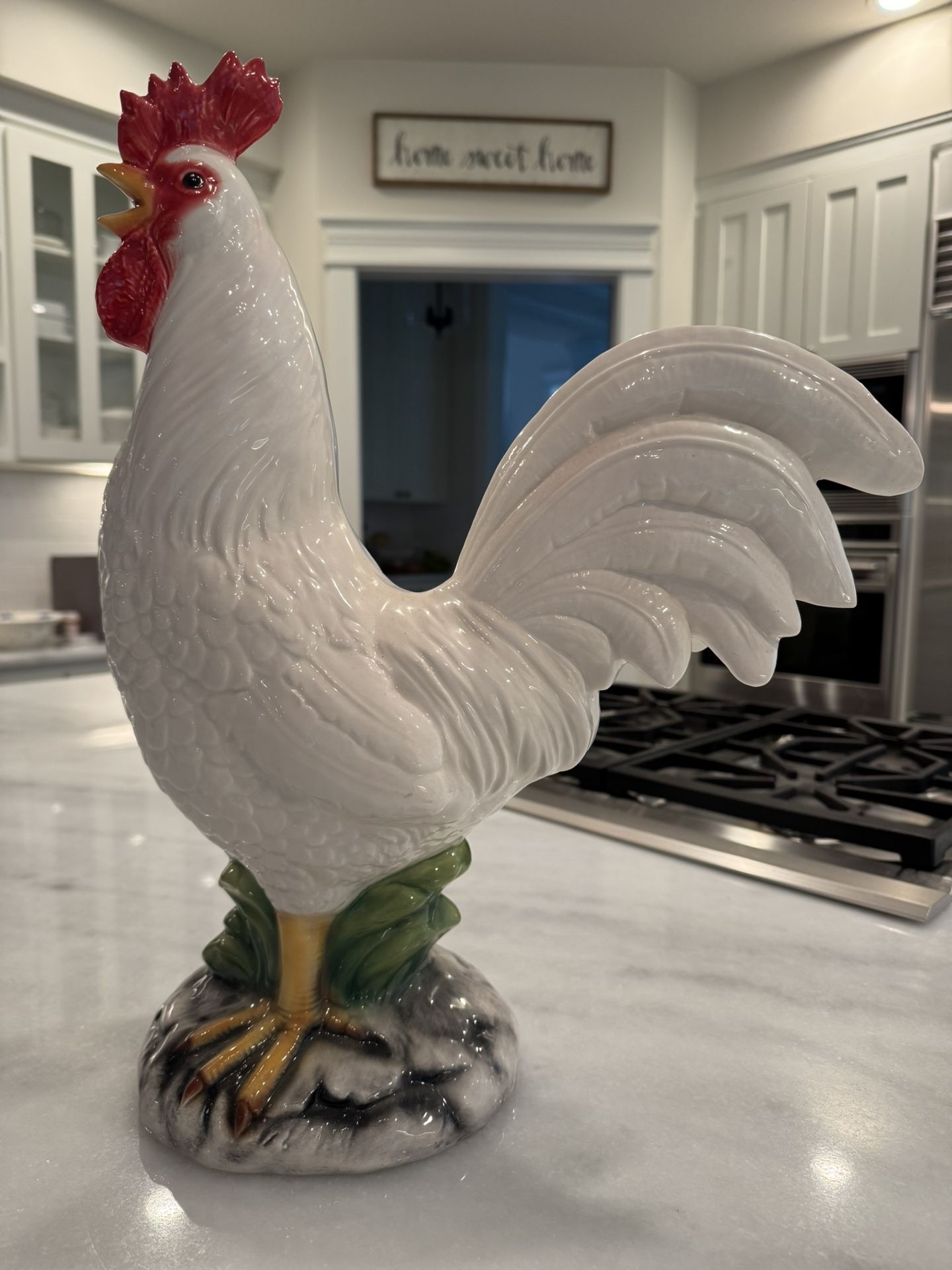 Rooster Made And Painted In Italy