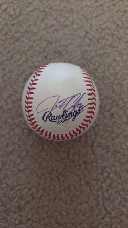 Todd Glaus signed baseball