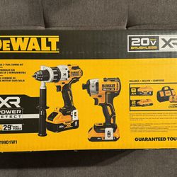 DEWALT XR POWER DETECT 2-Tool 20-Volt Max Brushless Power Tool Combo Kit with Soft Case (2- Batteries