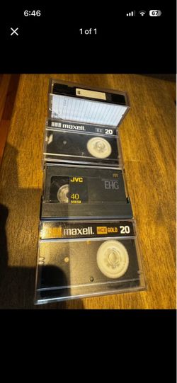Maxell JVC VHSC Tapes Lot
