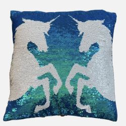 Justice Flippable Sequins Unicorn Pillow NWOT SOOOO BEAUTIFUL!