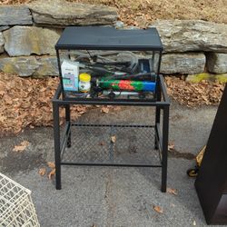 fish tank and stand