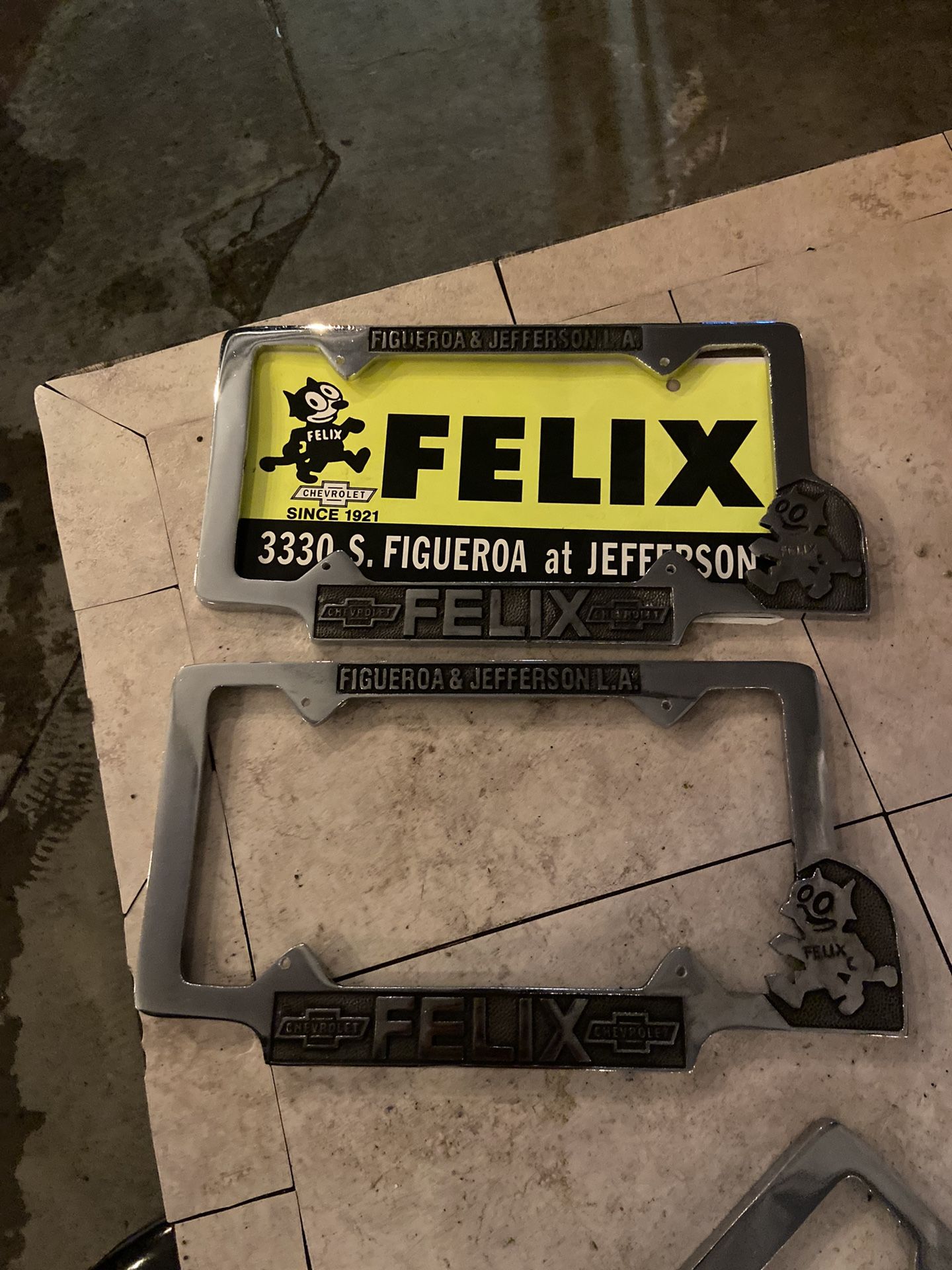 1964 Impala Felix The Cat License Plate Frames for Sale in Norwalk  