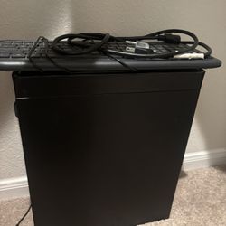 Computer, Monitor , Keyboard , And Cords