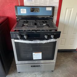 New Whirlpool 4 Burner Gas Stove 30” Wide 