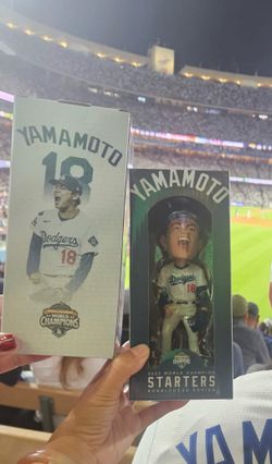LA Dodgers Yamamoto Bobble heads
