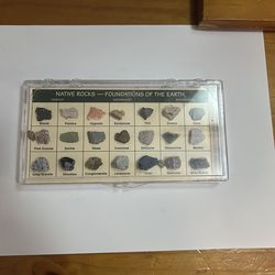 Field Museum X1995 “Native Rocks – Foundations of the Earth” Educational Rock Set (21 Specimens)