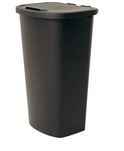 Open box 11 gallon kitchen trash can plastic