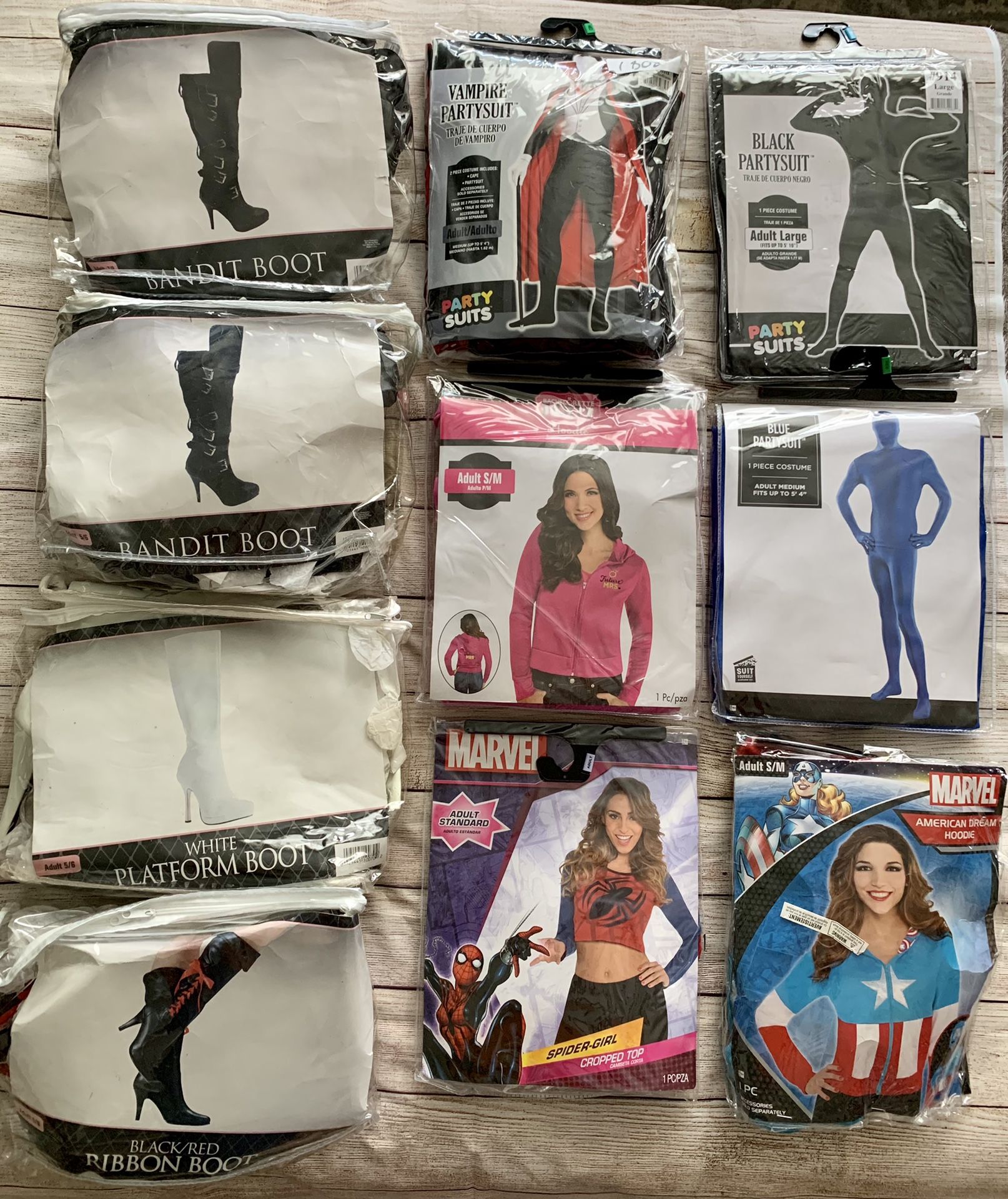 New! Halloween Costumes, Various Adult Sizes Available
