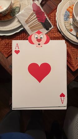 Oversized Ace of Hearts Playing Card Decoration