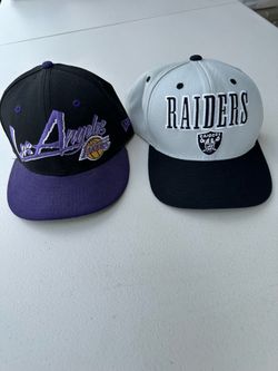 Lakers and Raiders Caps