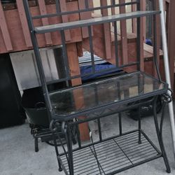 Metal  And Glass Shelf 