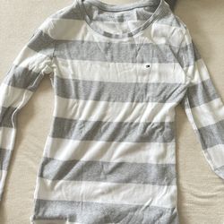 Tommy Hilfiger striped logo long sleeve top