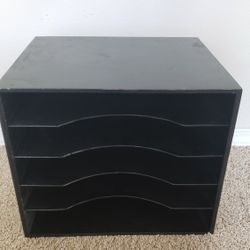 Record Album Black Box With 5 Shelves 