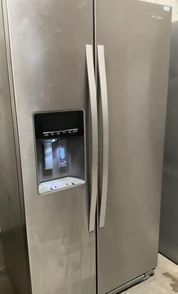 Whirlpool Side-by-Side Stainless Steel Refrigerator Fridge
