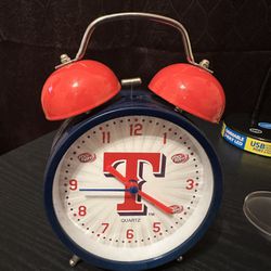 Texas Rangers Talking Alarm Clock