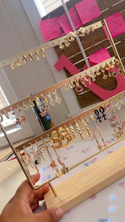 Aretes oro laminado