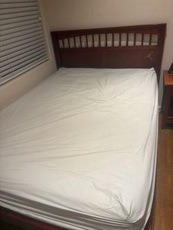 MOVING! FULL SIZE  SOLID WOOD BED FRAME